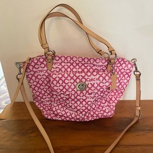 Coach Pink Satchel Purse